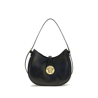 Black Calf Leather Bos Taurus Shoulder Bag