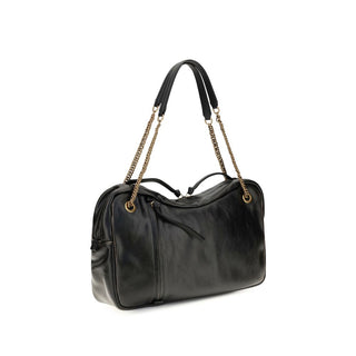 Black Calf Leather Bos Taurus Shoulder Bag