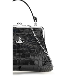 Black Calf Leather Bos Taurus Handbag