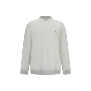 White Cotton Sweatshirt