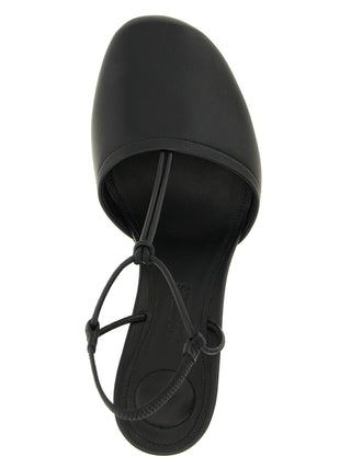 Black Lamb Leather High Heel Pumps