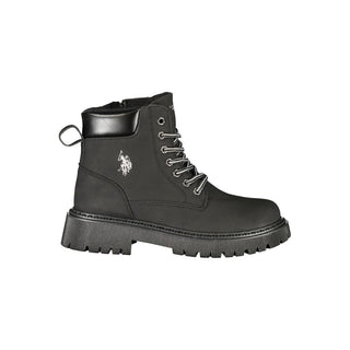 Black Polyurethane Women's Boot