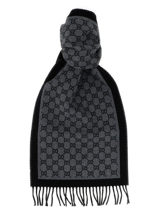 Gray Wool Scarf