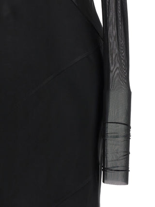 Black Nylon Long Dress