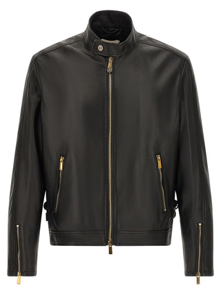 Black Lamb Leather Leather Jacket
