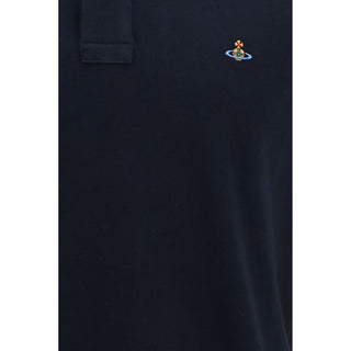 Blue Cotton Polo Shirt