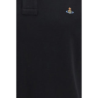 Black Cotton Polo Shirt