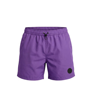 Lila Polyester Herren-Badeshorts