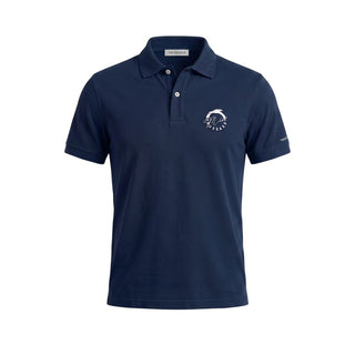 Blue Cotton Men's Polo Shirt