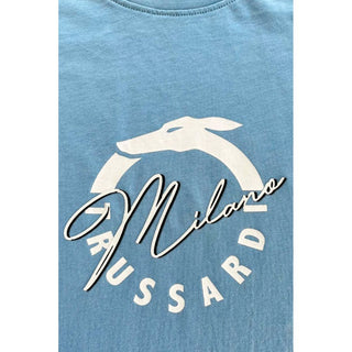 Camiseta de algodón azul claro para hombre