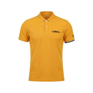 Polo amarillo de algodón para hombre