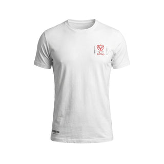 Camiseta de algodón blanca para hombre
