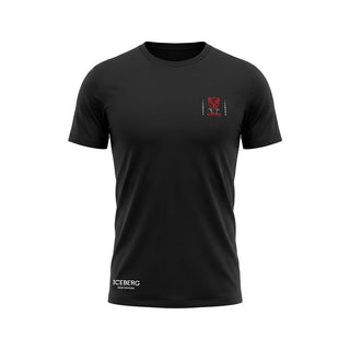 Black Cotton Men T-Shirt