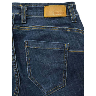 Jeans azules de algodón para mujer