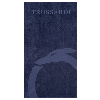 Blaues Baumwoll-Herren-Strandtuch