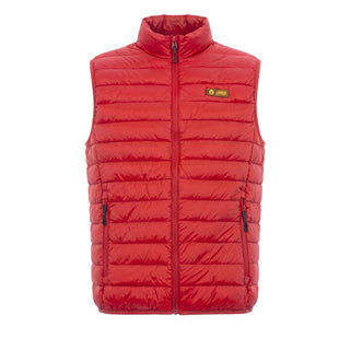 Rote ärmellose Herrenweste aus Polyester