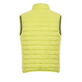 Yellow Polyester Men Jacket