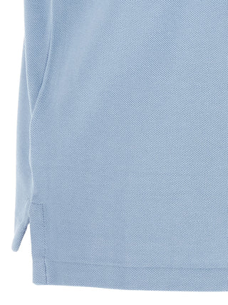 Blue Cotton Polo Shirt