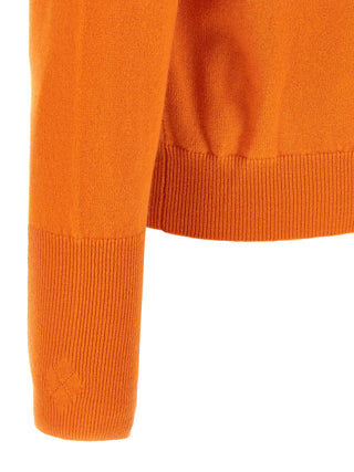 Orange Cashmere Cardigan