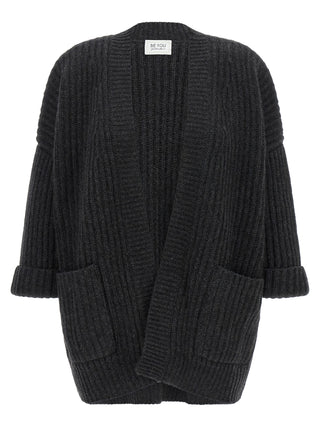 Gray Cashmere Cardigan