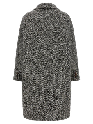 Gray Virgin Wool Coat