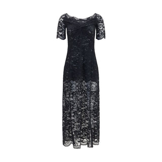 Black Polyamide Long Dress