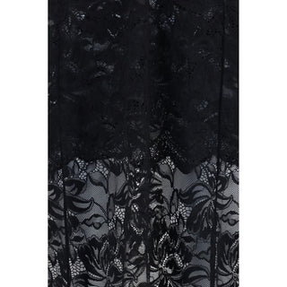 Black Polyamide Long Dress
