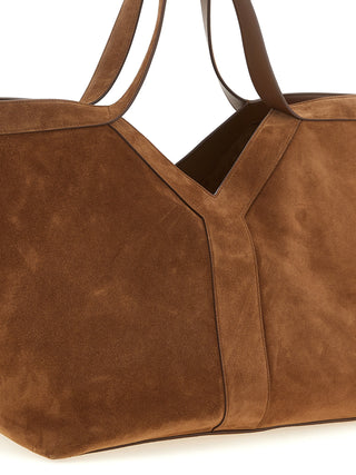 Brown Calfskin Tote Bag
