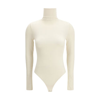 Beige Cotton Bodysuit