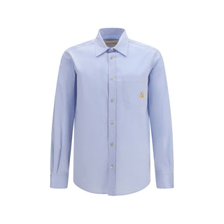 Blue Cotton Dress Shirt