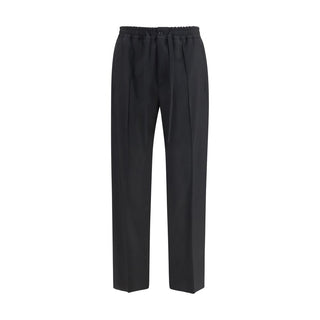 Black Cotton Chino Pants