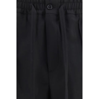 Black Cotton Chino Pants
