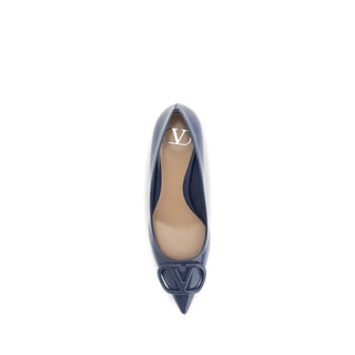 Blue Calf Leather Bos Taurus High Heel Pumps