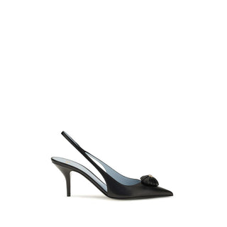 Black Calf Leather Bos Taurus High Heel Pumps