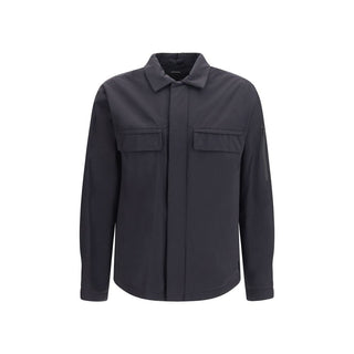 Black Polyamide Full-Length Jacket