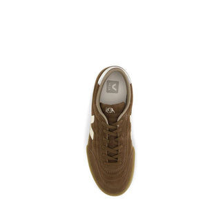 Brown Recycled Polyester Low Top Sneakers