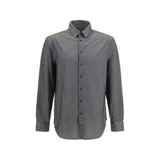Gray Cotton Pattern Shirt