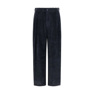 Black Viscose Casual Pants