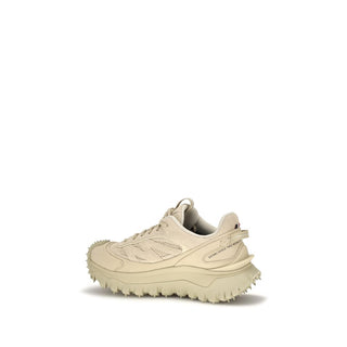Beige Calf Leather Bos Taurus Athletic Sneakers