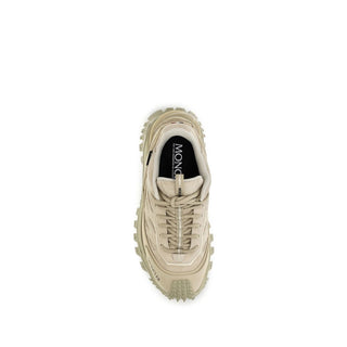 Beige Calf Leather Bos Taurus Athletic Sneakers