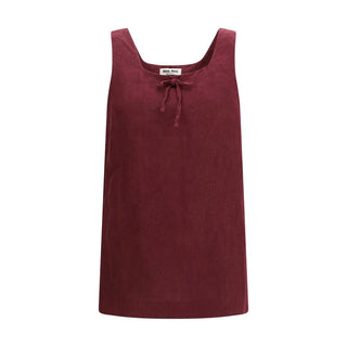 Bordeaux Linen Casual Dress