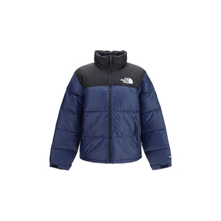 Blue Nylon Full-Length Jacket