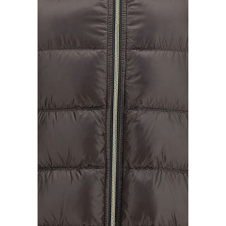 Gray Polyester Full-Length Jacket