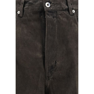 Bicolor Cotton Flared Jeans