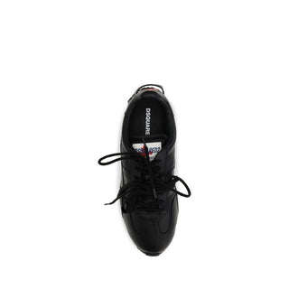 Black Calf Leather Bos Taurus Athletic Sneakers