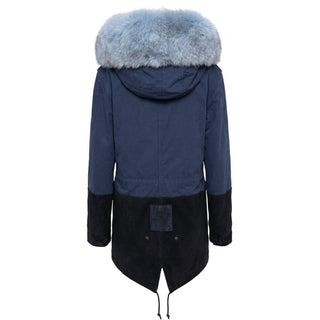 Blue Cotton Women's Jacket