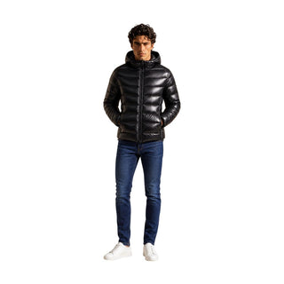 Black Polyamide Full-Length Jacket