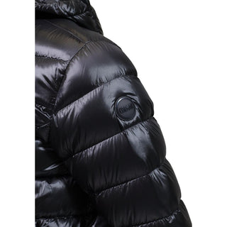 Black Polyamide Full-Length Jacket