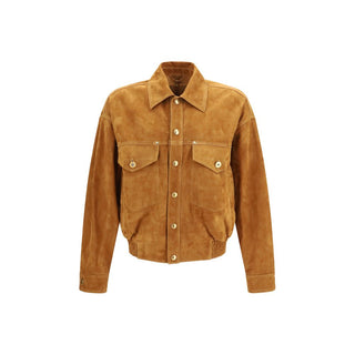 Brown Lamb Ovis Aries Aries Leather Jacket