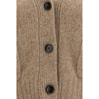 Beige Cashmere Cardigan